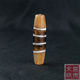 藏传文玩清代老线珠天珠配饰西藏特色吊坠挂件散珠配珠