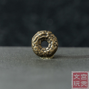 宫贡藏传文玩复刻龙型隔珠合金铜隔片散珠小元素配饰配件diy挂件