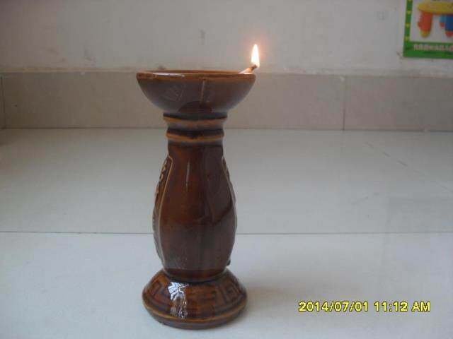 长明灯新款陶瓷油灯万年苏油供佛莲花佛前供供奉复古老式怀旧寺庙