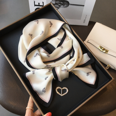 经典小马真丝丝巾长款围巾飘带