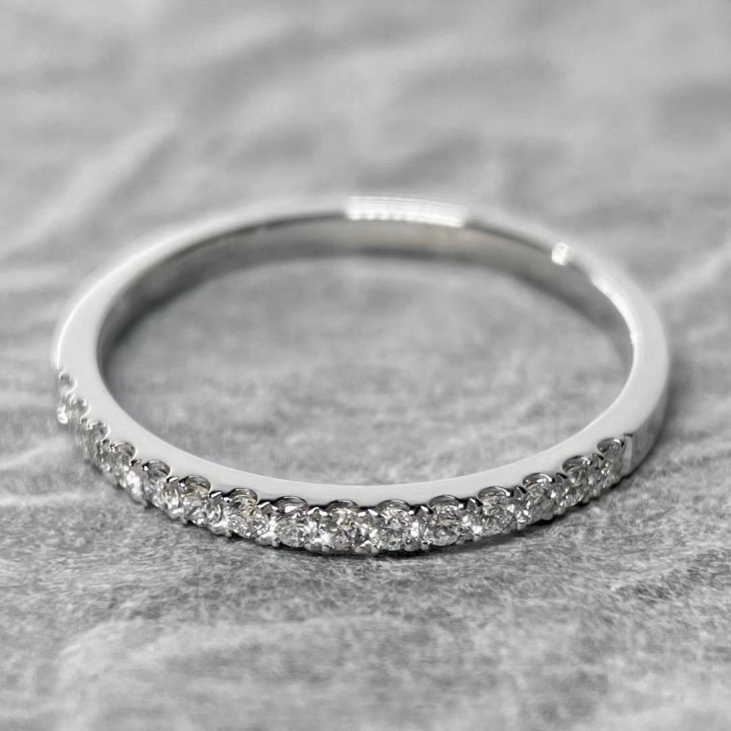 其他女银百搭排戒戒指莫桑石钻戒