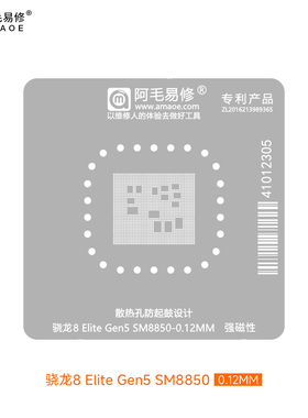 适用于小米17荣耀Magic8钢网骁龙8 Elite Gen5 SM8850 CPU植锡网