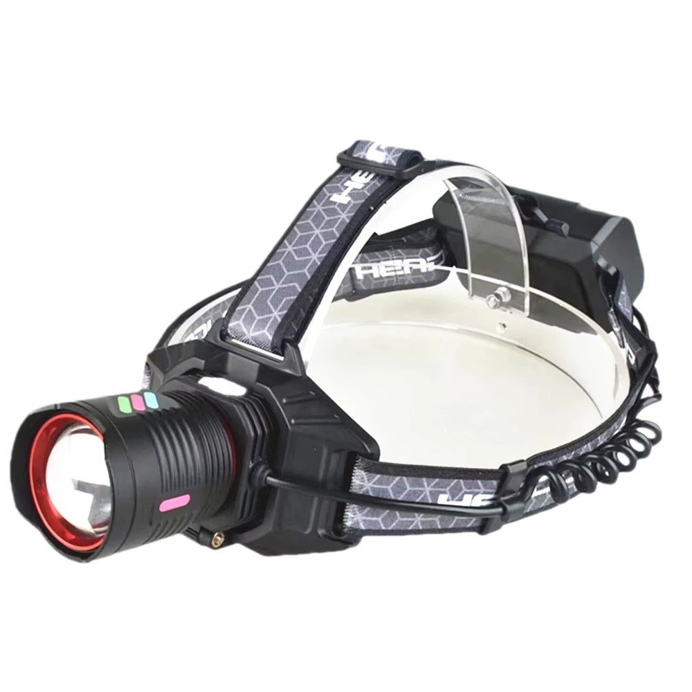 双节21700锂电池强光头灯带USB充电放电LED电量显示远射户外18650