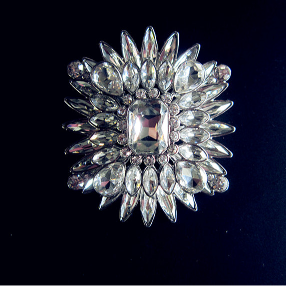 欧美时尚外贸银色闪亮超大宝石奢华质感优雅复古胸针丝巾扣特价女,饰品/流行首饰/时尚饰品新,胸针,淘宝优惠券,粉丝福利购,淘宝优惠卷
