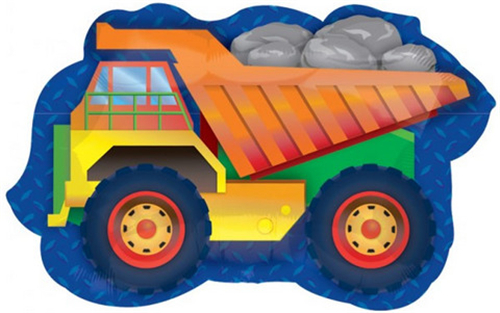 美国大号卡车 Dump Truck拉土车工程车高品质造型铝箔飘空氦气球