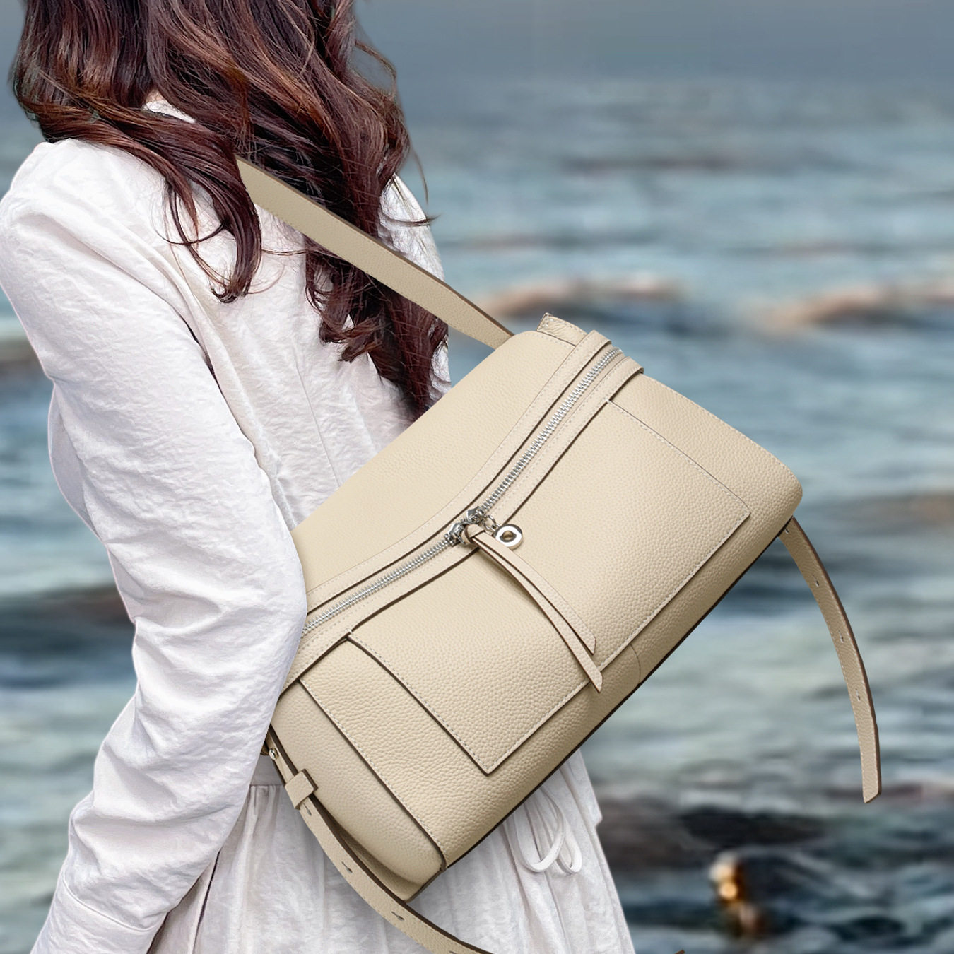 2026新款包包日常通勤百搭真皮单肩包小众设计女包,箱包皮具/热销女包/男包,通用款女包,淘宝优惠券,粉丝福利购,淘宝优惠卷