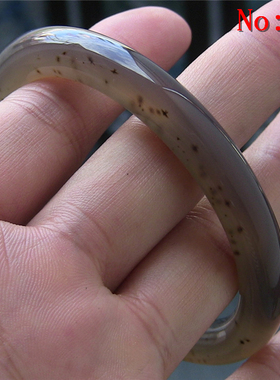 天然巴西原色无优化环绕玛瑙手镯