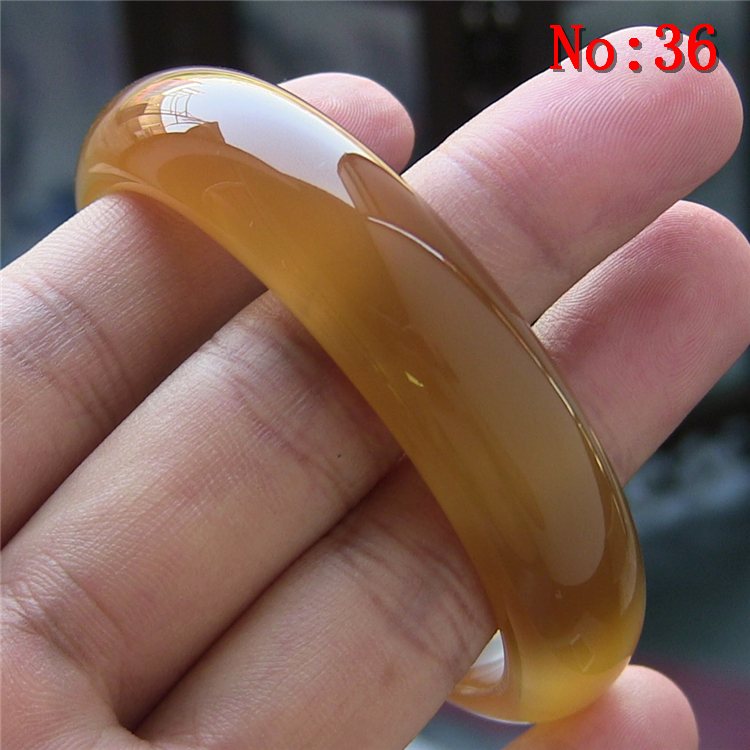 天然巴西玛瑙手镯/加厚不加宽/原色无优化/蜜糖色玉髓/水润通透