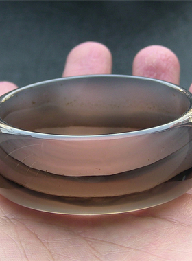 天然巴西纹理水润通透玛瑙手镯