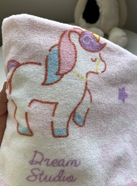 纯棉浴巾女孩粉色吸水微瑕疵