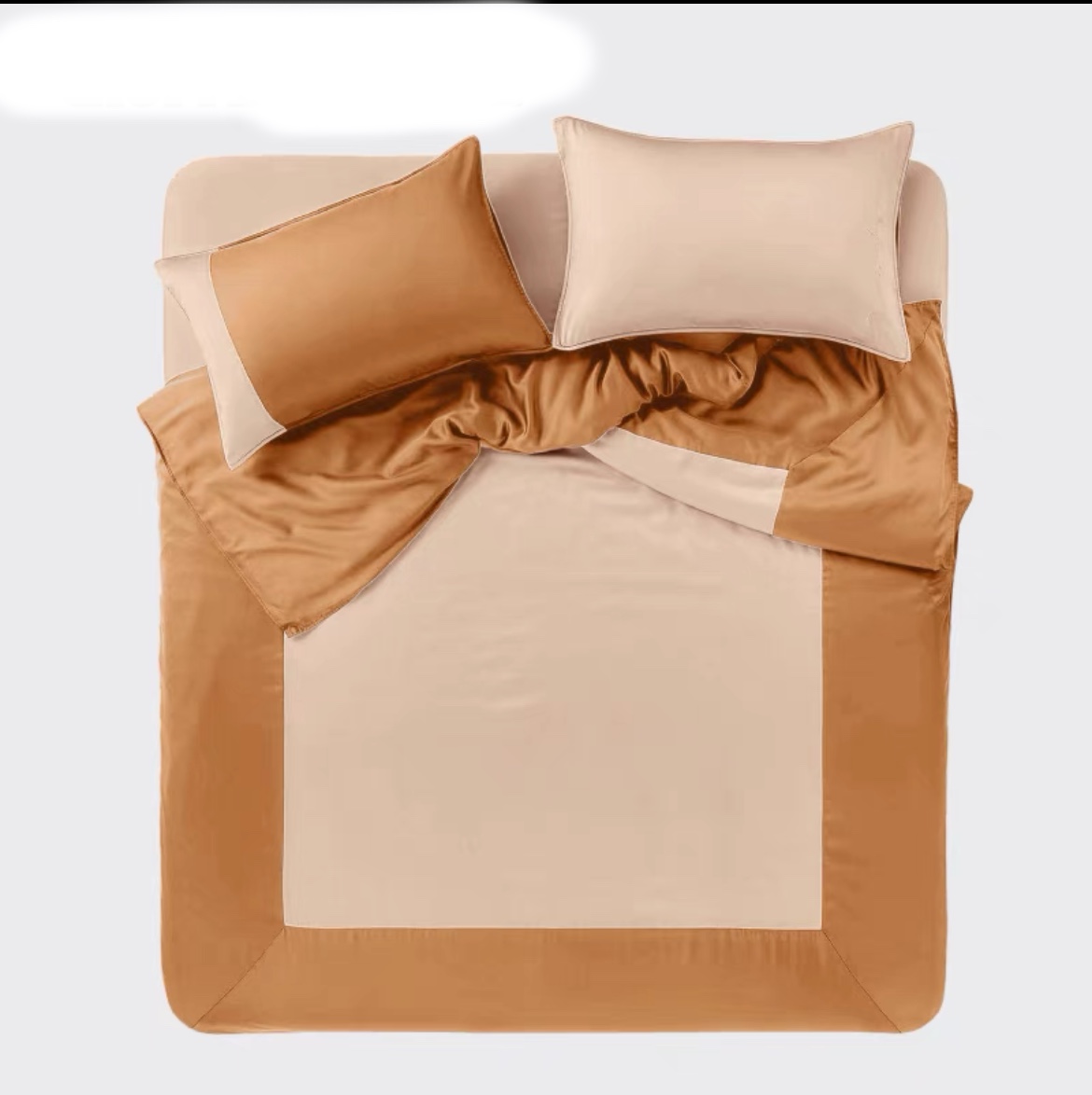 60支纯棉轻磨毛床单床笠枕套