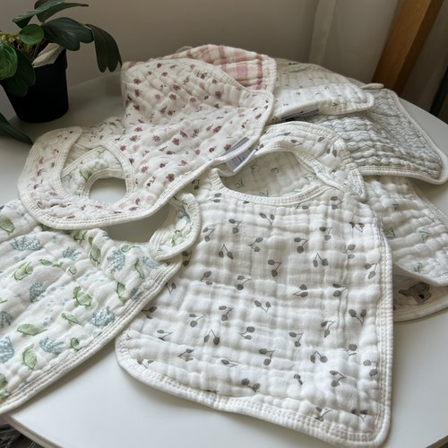 超好看的纯棉围嘴口水巾卡通