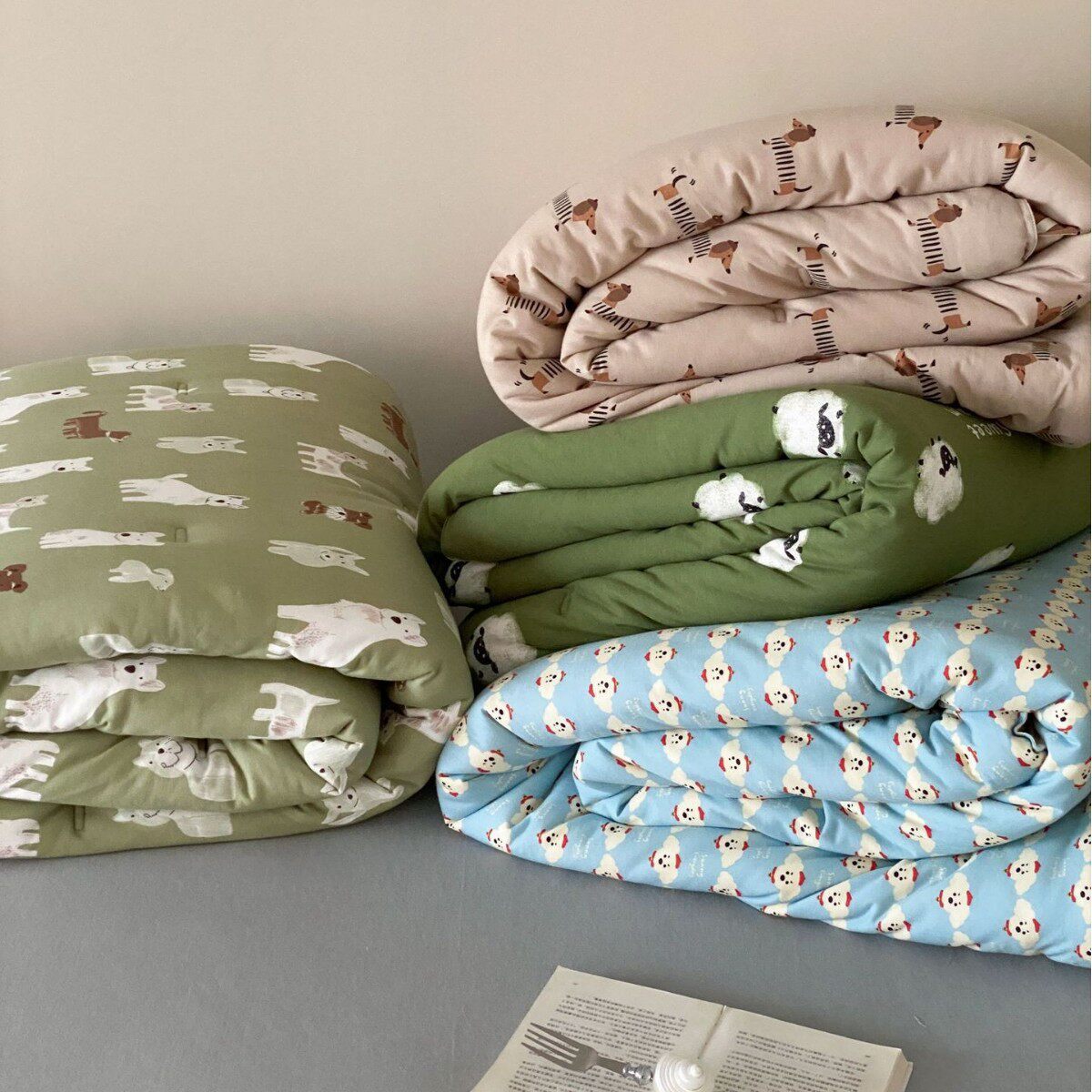 ins日式A类纯棉针织棉被子柔软天竺棉单双人春秋被可水洗空调被芯