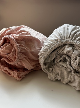 经典超柔软亲肤有弹力纯棉针织棉天竺棉裸睡双人床笠床单纯灰色