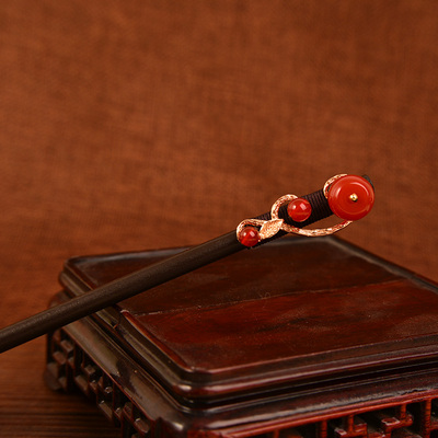 汉服旗袍发簪女简约复古步摇古风