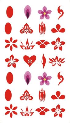 眉心贴,尺寸规格均为105*60mm,opp袋独立包装