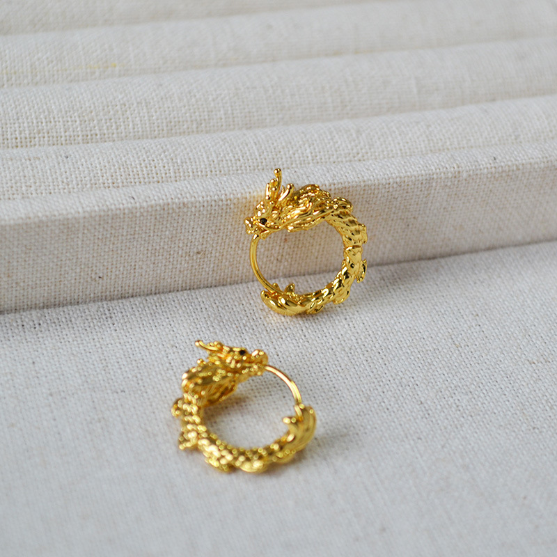 国潮黄铜镀金小众黄铜简约