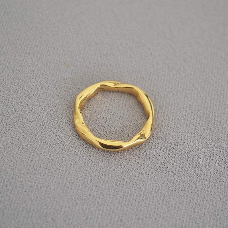 韩版时尚简约戒指不规则凹凸