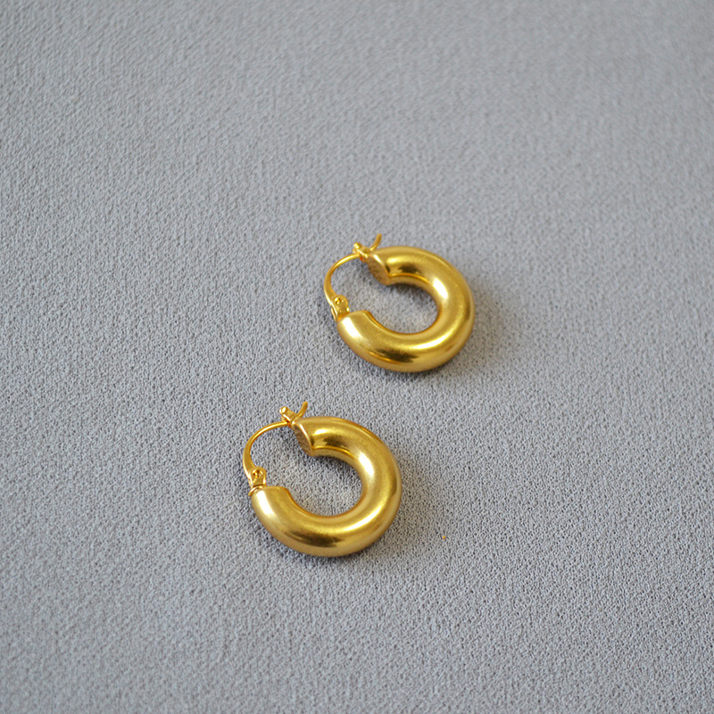 欧美简约镀金耳饰耳环
