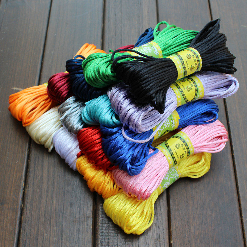 5号线中国结红绳 挂件编织绳子手绳手工diy编绳线材料玉线绳手链