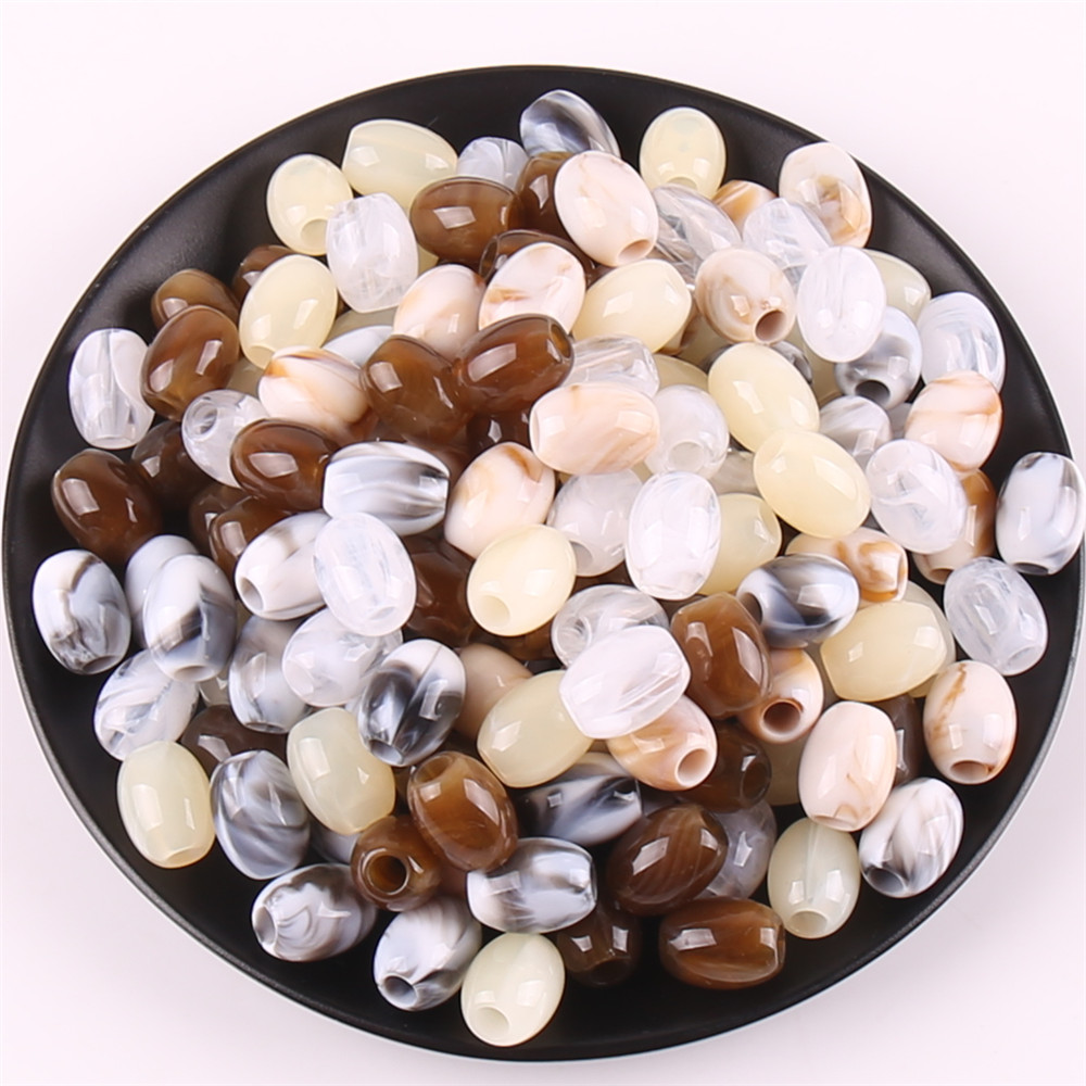 16*13大孔双色渐变椭圆手链