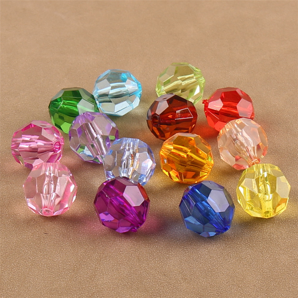 20mm亚克力32切面角珠帘珠