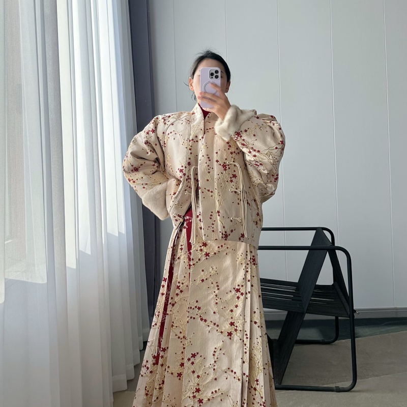 DARONG秋冬新中式国风棉服套装