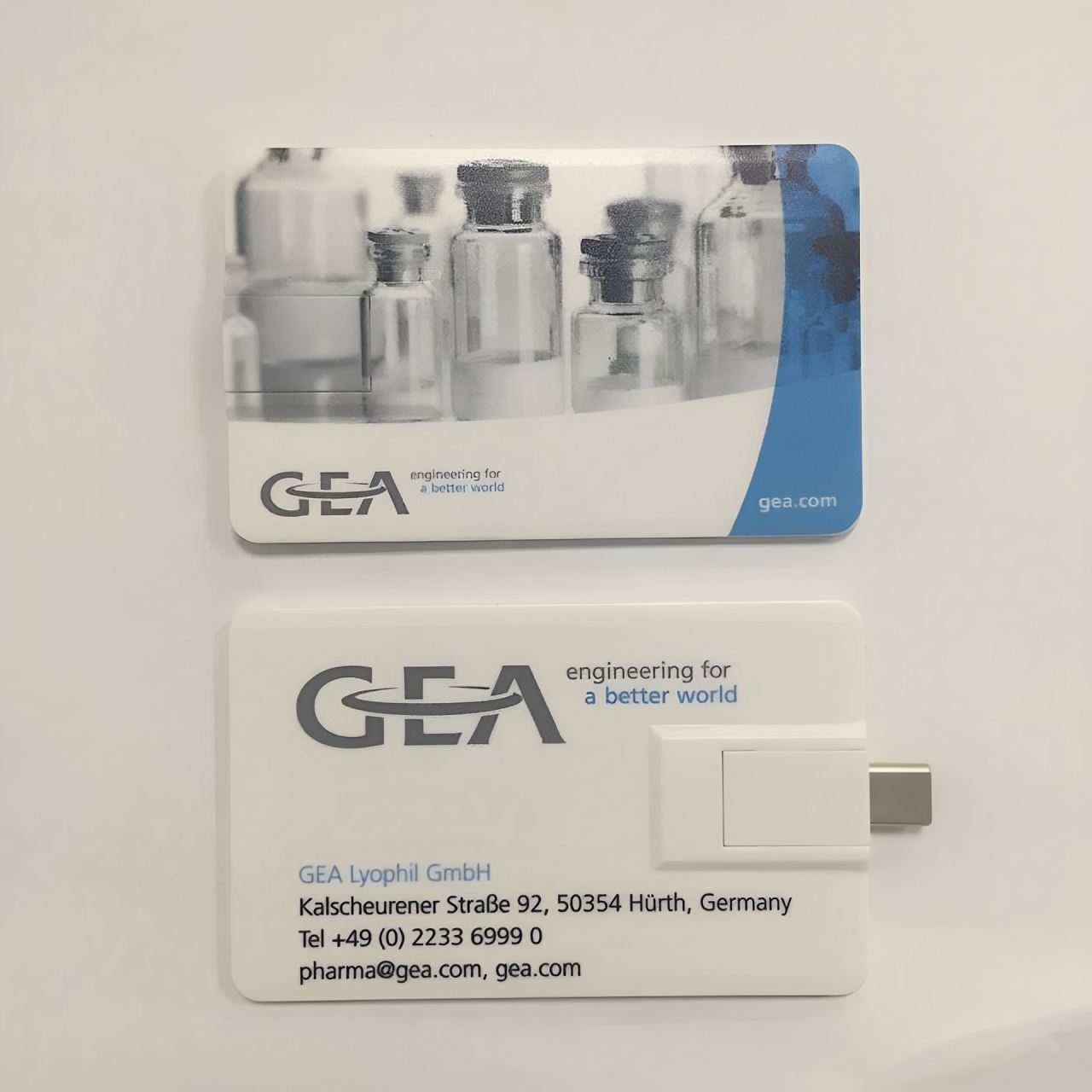 双接口名片卡片U盘批量定制企业展会宣传礼品优盘双面彩印logo