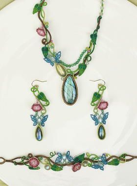 原创首饰栖石手工蜡线