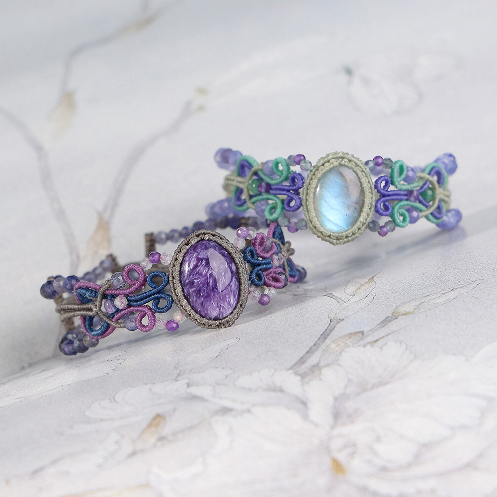 栖石原创初级编绳教程星络手链饰品手工编绳首饰