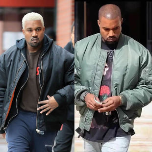 Kanye阿姆Eminem侃爷飞行员夹克bomber外套秋冬厚实美式 MA1防水潮