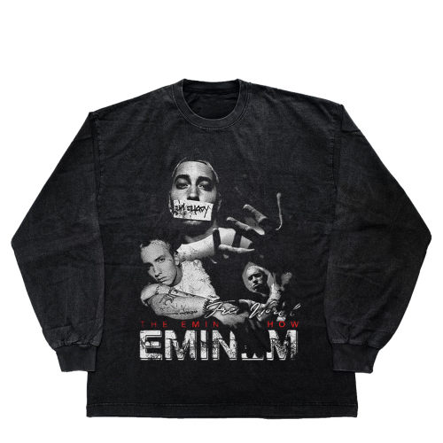 美式直喷Eminem长袖短袖周边