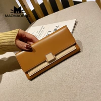 Длинный бумажник, модная сумка, тонкий кошелек, картхолдер, из натуральной кожи