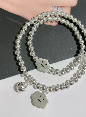 足银儿童手链99刻字定制生日礼物