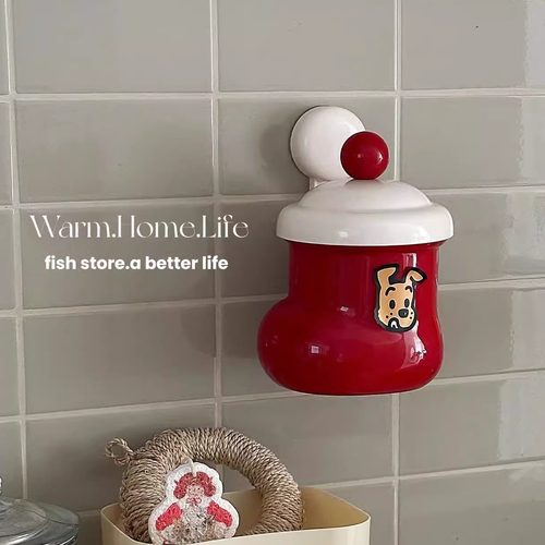 收纳盒ins风免打孔壁式