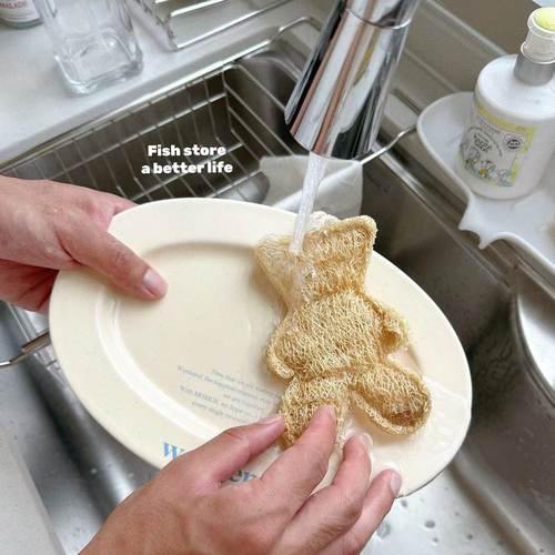 丝瓜络不沾油洗碗布海绵擦