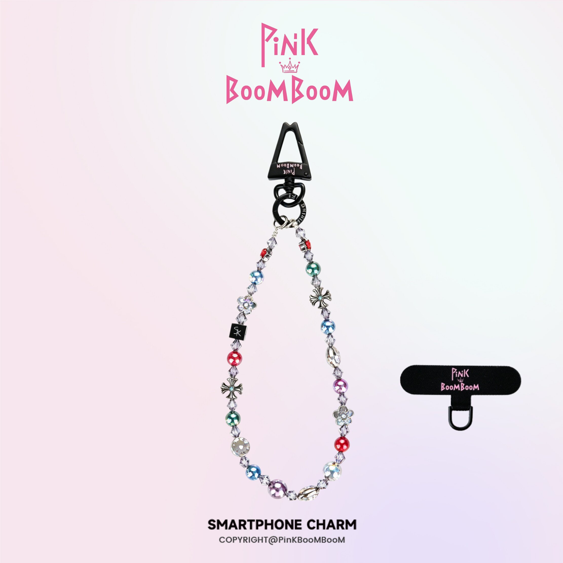 PinKBooM原创七月的魔法手机链高级感短款手机壳挂饰