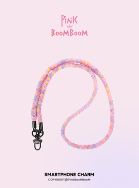 PinKBooM暖暖手机链彩色毛绒斜挎可背手机挂绳防丢背带高级感旅行