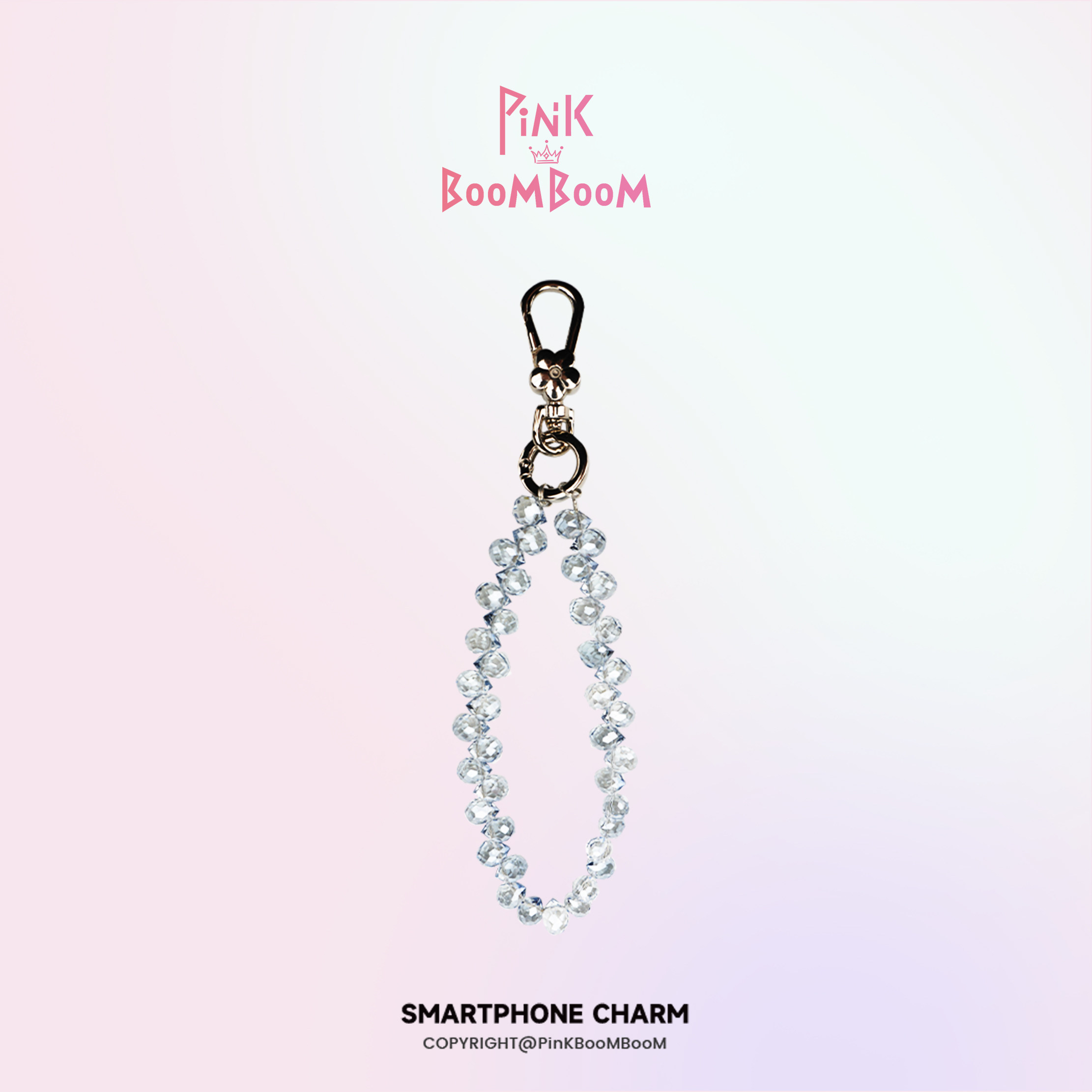 PinKBooM超美水晶珠手机挂绳时尚百搭高级感小众链条手机壳挂饰女