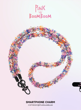 Pinkboom原创秋冬毛绒新款轻奢手机链斜挎可背手机壳挂绳高端女款