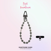 Pinkboom原创黑色珍珠轻奢小众手机链手腕挂绳时尚 高级感包包挂饰