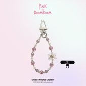 Pinkboom原创超美手机链轻奢小众高级感珠饰雪花钥匙扣挂绳手腕女