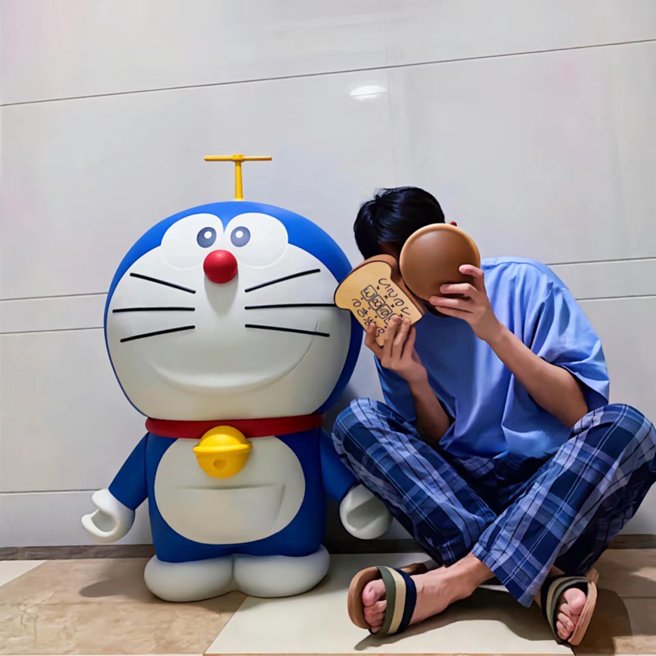 超大号竹蜻蜓哆啦A梦叮当猫卡通动漫公仔潮流家居送礼大摆件