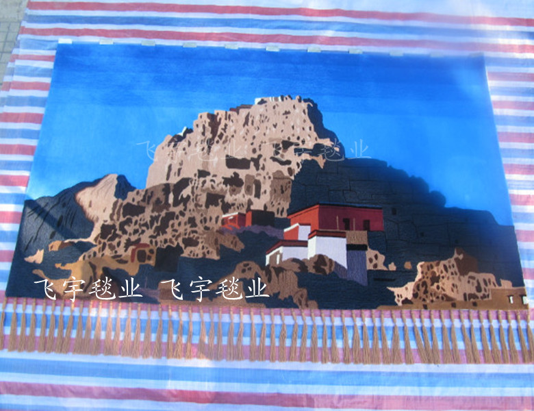 壁毯客厅卧室书房壁毯挂毯装饰毯经典风景挂毯 手工礼品挂毯 古格