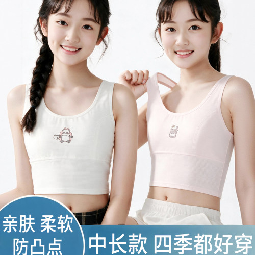 少女发育内衣棉质文胸中大童背心