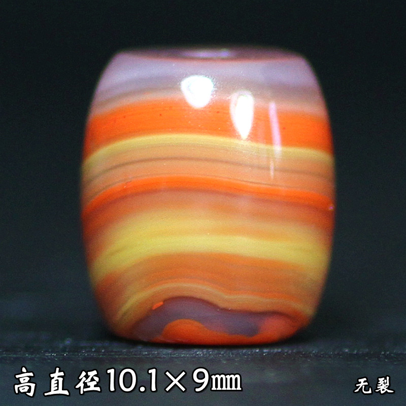 北票战国红勒子桶珠鼓珠顶珠配珠