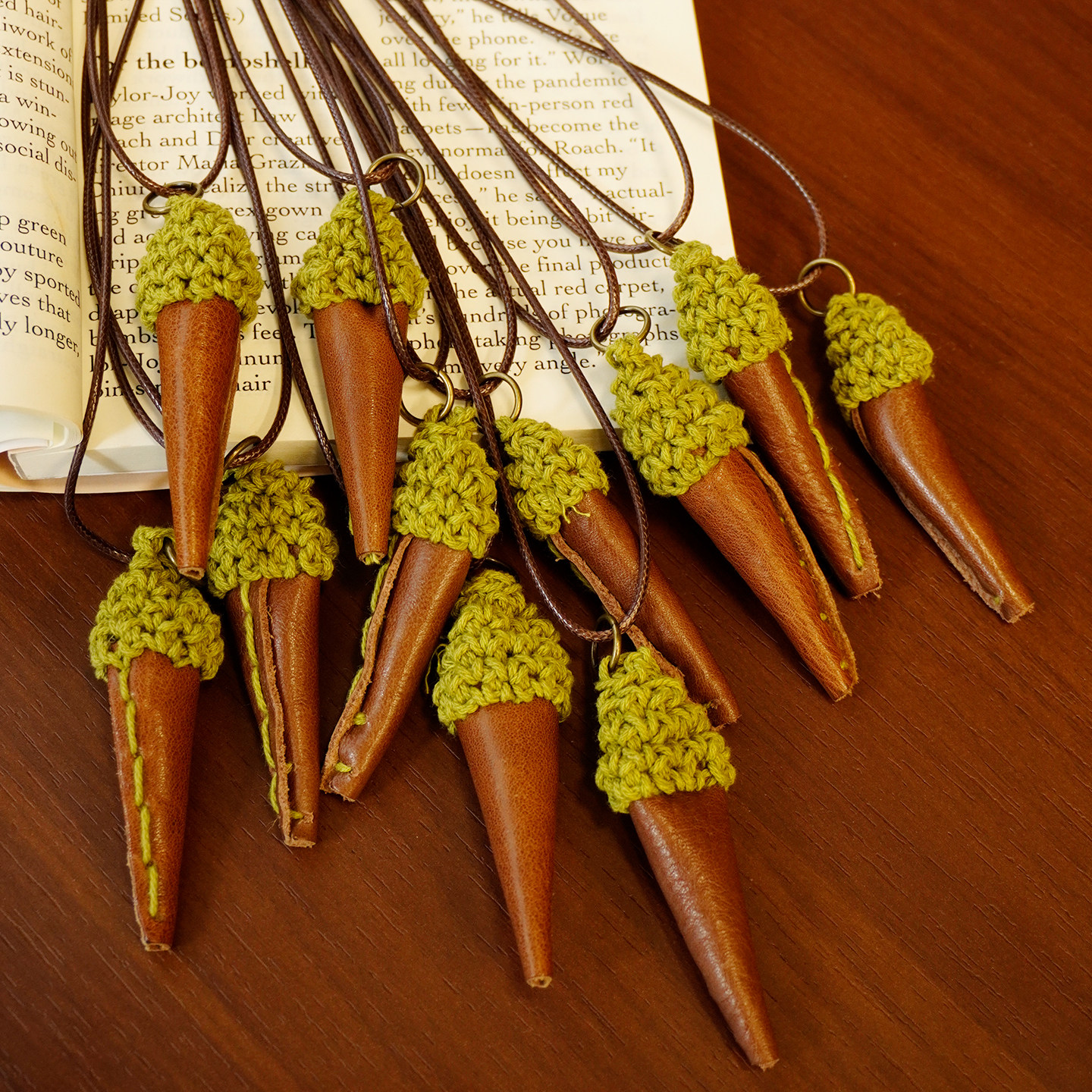 藤也家2026手工创意DIY编织包挂件头层牛皮钥匙扣编织小挂件,服饰配件/皮带/帽子/围巾,包挂件,淘宝优惠券,粉丝福利购,淘宝优惠卷