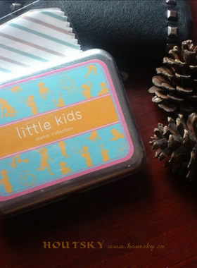 SAN 清仓折旧(介意慎拍)浪漫甜蜜色彩-little kids FULL铁盒印章