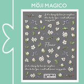 饰贴花饰品3230 茉季 清新小花立体浮雕美甲贴纸防水指甲贴装 3231