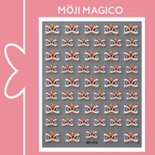 茉季 新年传统醒狮立体浮雕美甲贴纸防水指甲贴装 饰贴花饰品DP372